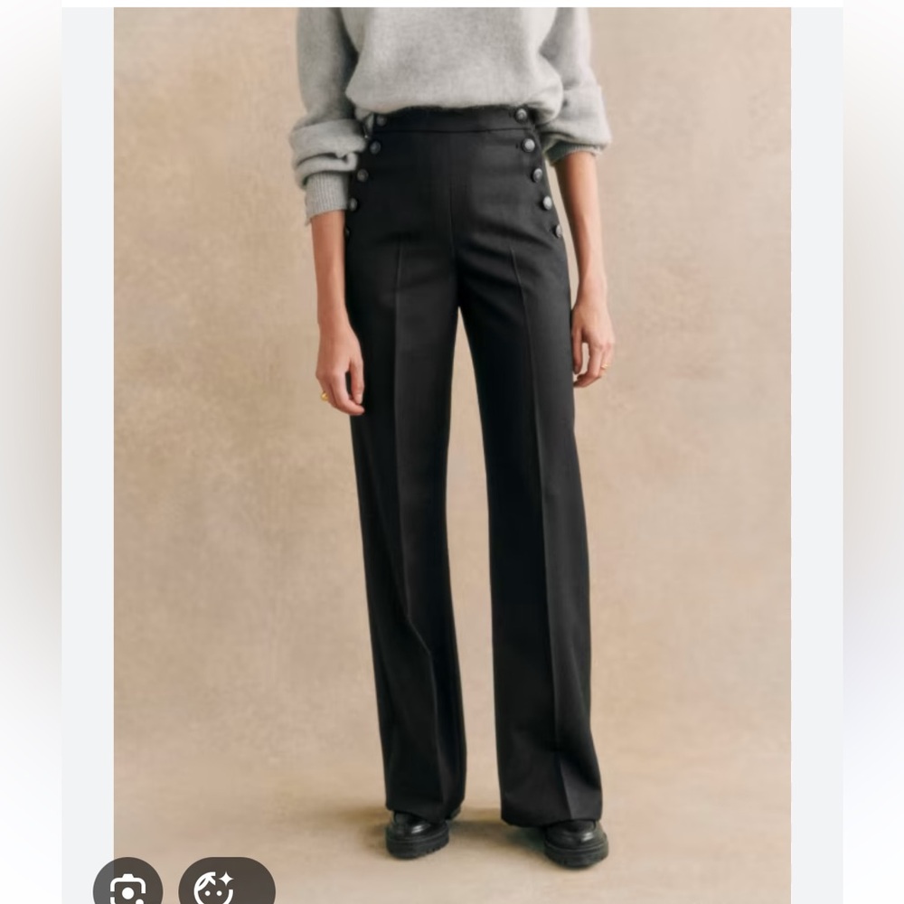 Like New Sézane Marino Trousers Black - Sz 36/4/Small
